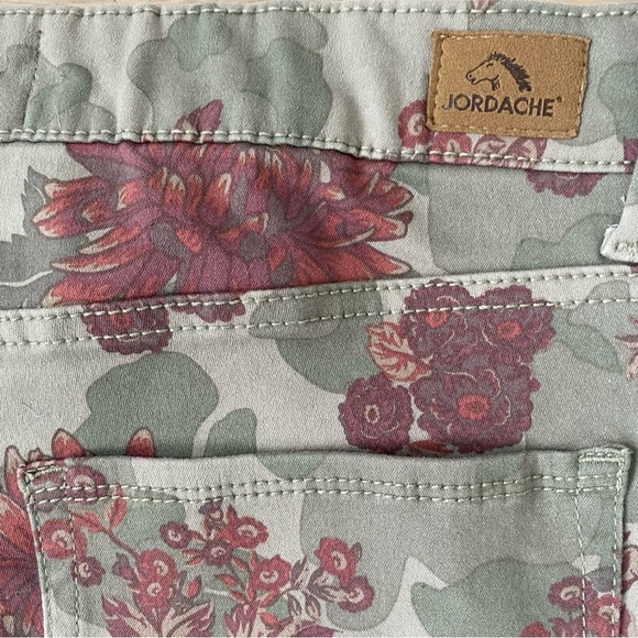 High Rise Floral Jean Leggings - Picture 7 of 15